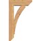 Ekena Millwork Thorton Slat Smooth Bracket w/ Offset Brace, Western Red Cedar, 5 1/2"W x 16"D x 28"H BKT0604X16X28THR06SWR - alternate 4